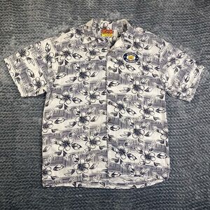 Michigan Wolverines Hawaiian Men's Size Medium Short Sleeve Floral Causal